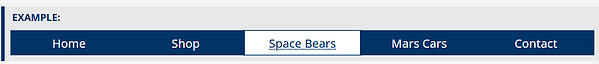 When the focus is on Space Bears, the drop down menu is not yet visible.